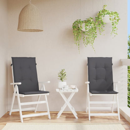 Garden Highback Chair Cushions 6 Pcs Fabric