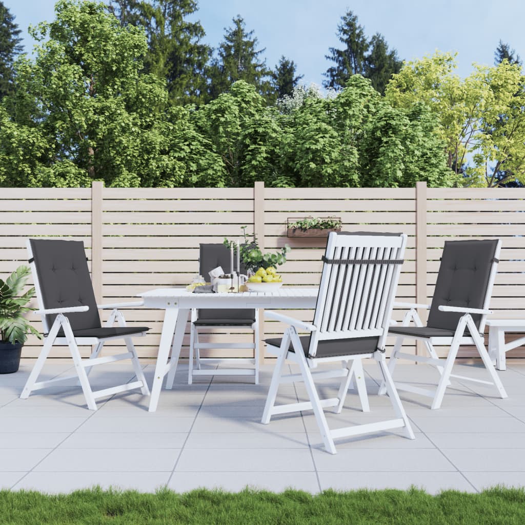 Garden Highback Chair Cushions 6 Pcs Fabric