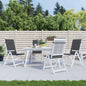 Garden Highback Chair Cushions 6 Pcs Fabric