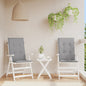 Garden Highback Chair Cushions 6 Pcs Fabric
