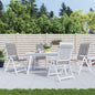 Garden Highback Chair Cushions 6 Pcs Fabric