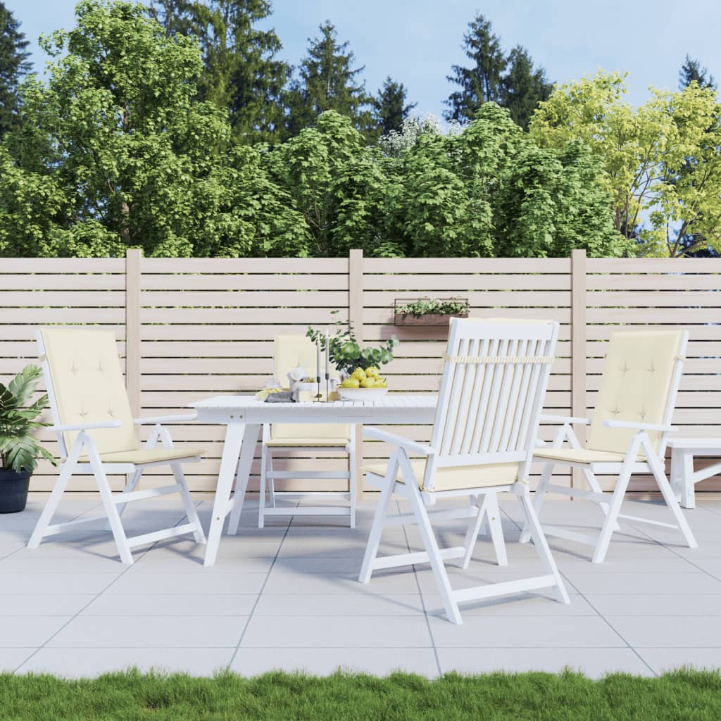 Garden Highback Chair Cushions 6 Pcs Fabric