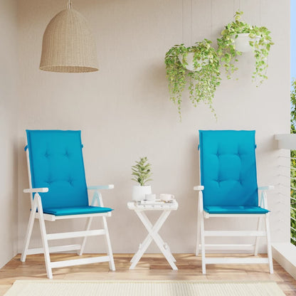 Garden Highback Chair Cushions 6 Pcs Fabric