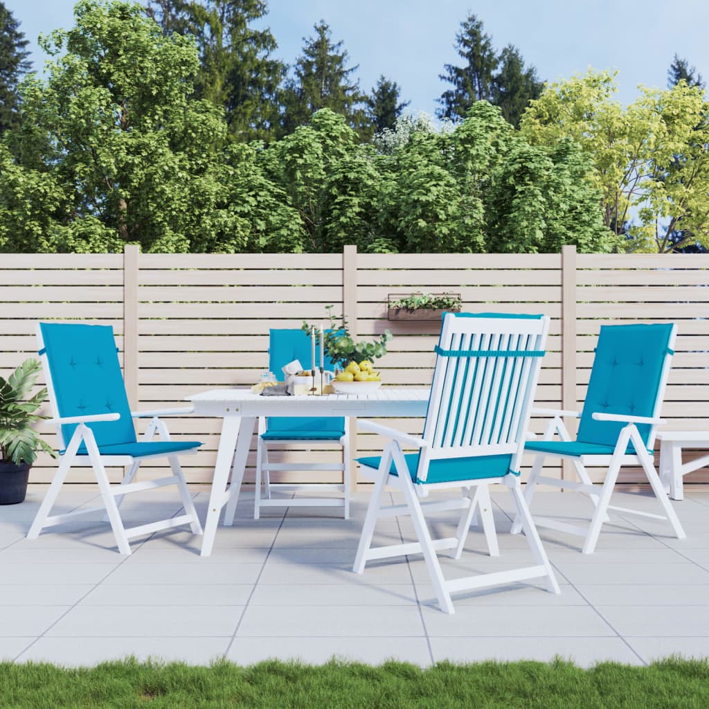 Garden Highback Chair Cushions 6 Pcs Fabric
