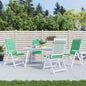 Garden Highback Chair Cushions 6 Pcs Fabric