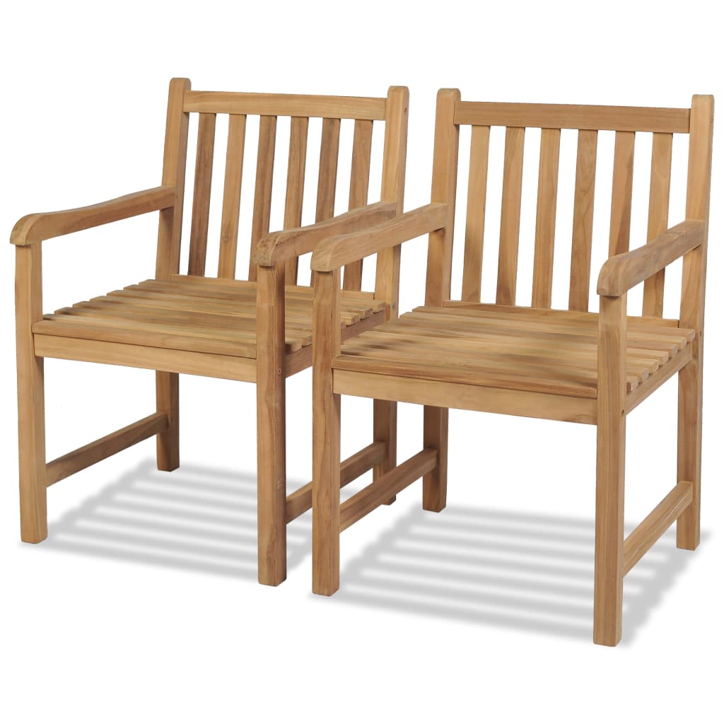 Outdoor Chairs 4 Pcs Solid Teak Wood