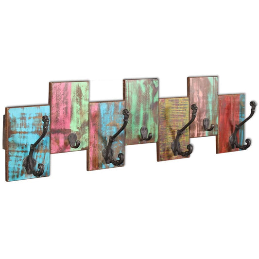 Coat Rack With 7 Hooks Solid Reclaimed Wood
