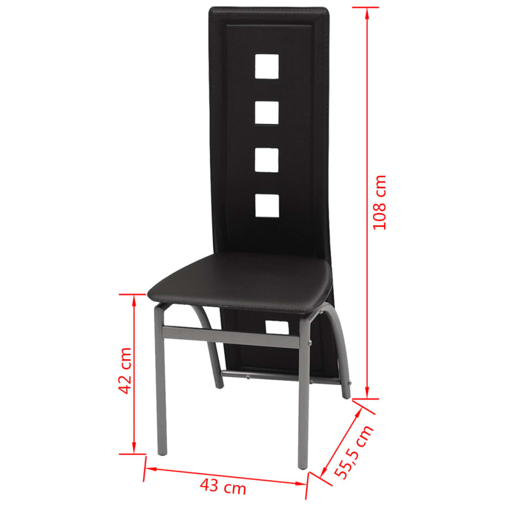 Dining Chairs 2 Pcs Faux Leather