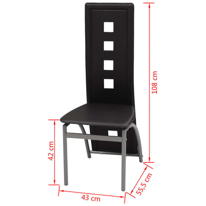 Dining Chairs 2 Pcs Faux Leather