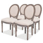 Dining Chairs 2 Pcs Cream Fabric