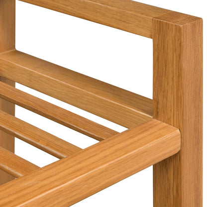 Shoe Rack With 2 Shelves 50X27X Solid Oak Wood