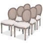 Dining Chairs 2 Pcs Cream Fabric