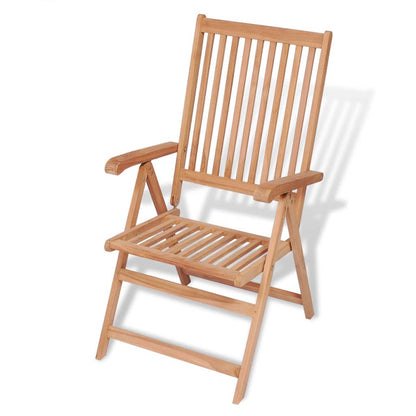 Reclining Garden Chairs 4 Pcs Solid Teak Wood