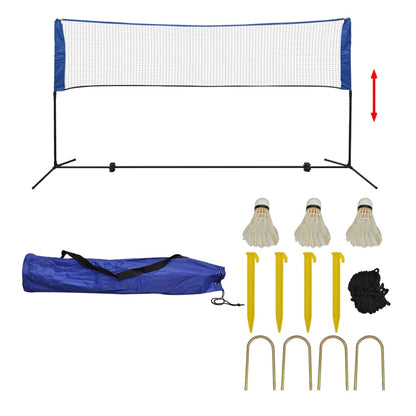 Badminton Net Set With Shuttlecocks 300X155 Cm