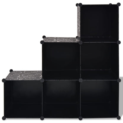 Storage Cube Organiser With 6 Compartments