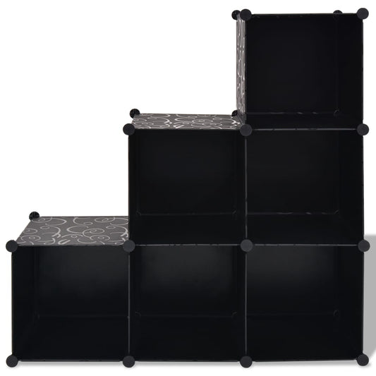 Storage Cube Organiser With 6 Compartments
