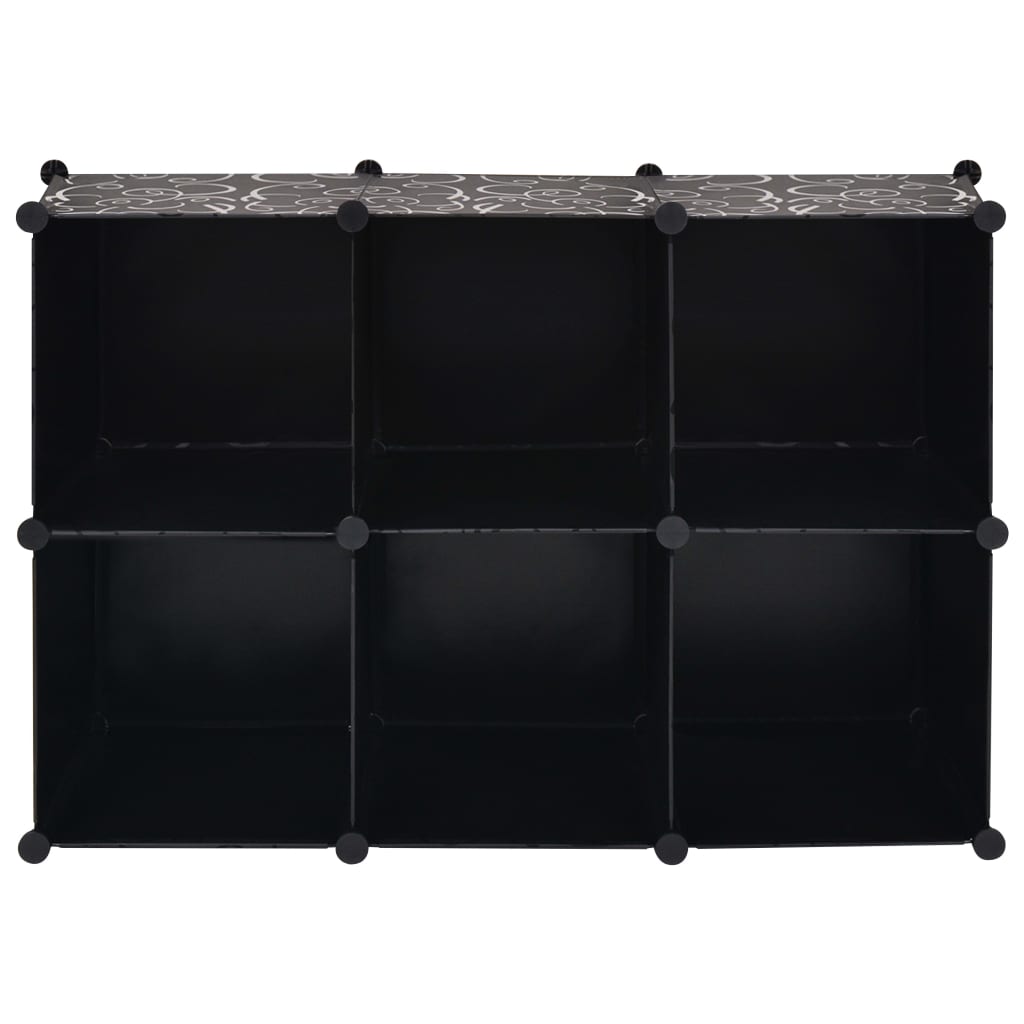 Storage Cube Organiser With 6 Compartments