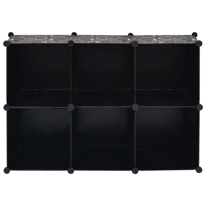 Storage Cube Organiser With 6 Compartments