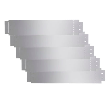 Lawn Fences 5 Pcs Galvanised Steel