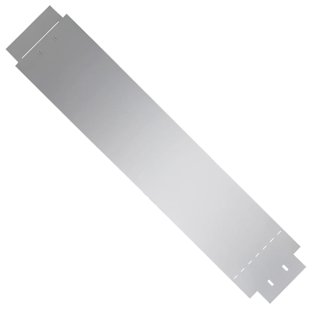 Lawn Fences 5 Pcs Galvanised Steel