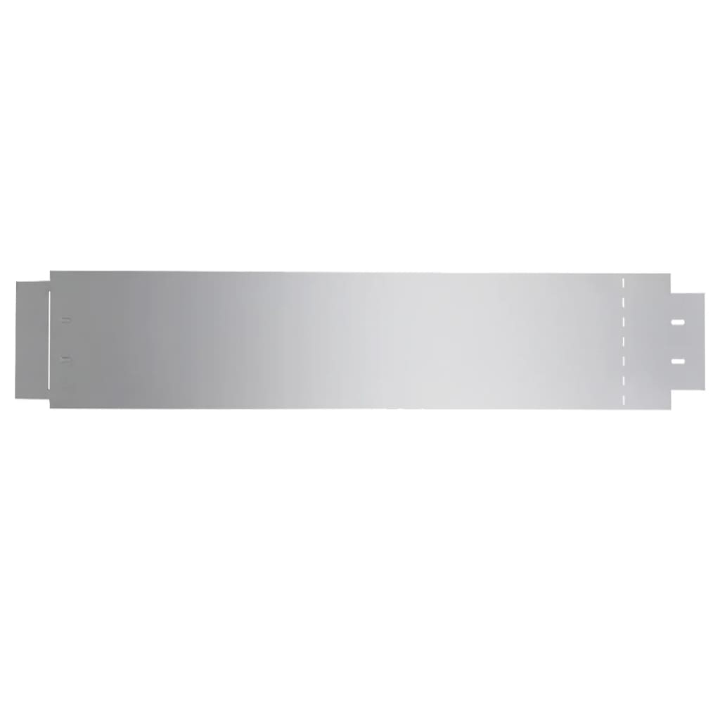 Lawn Fences 5 Pcs Galvanised Steel