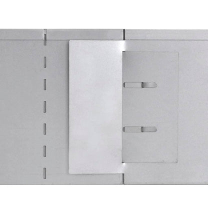 Lawn Fences 5 Pcs Galvanised Steel