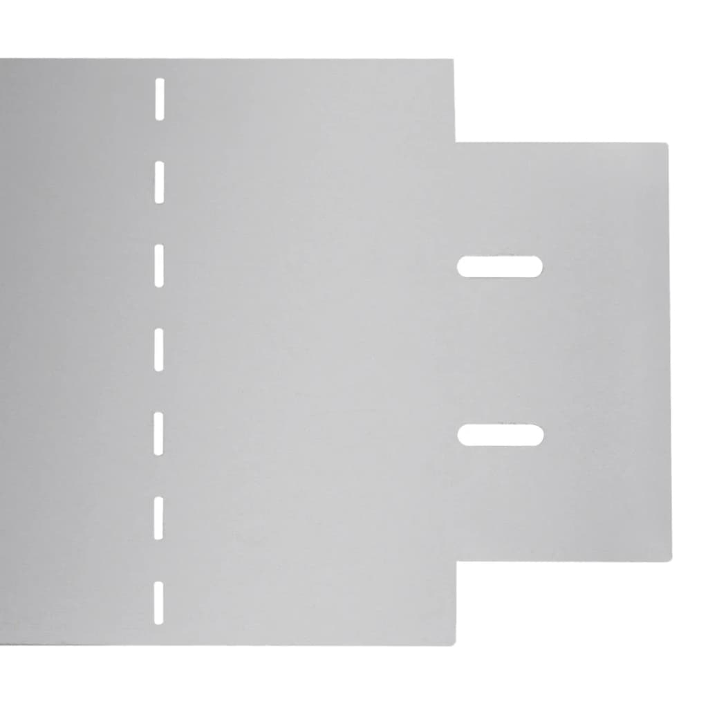 Lawn Fences 5 Pcs Galvanised Steel