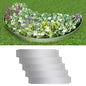 Lawn Fences 5 Pcs Galvanised Steel