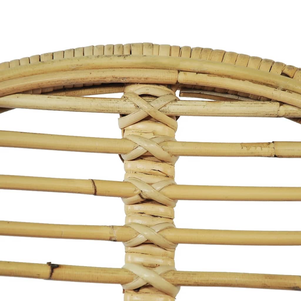 Dining Chairs 4 Pcs Natural Rattan