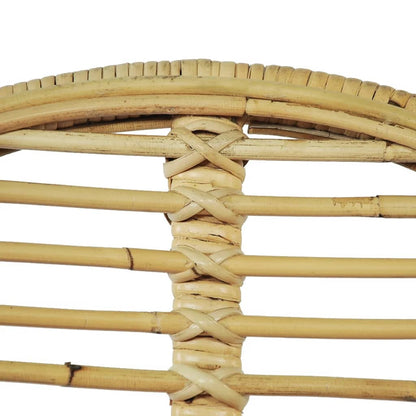 Dining Chairs 4 Pcs Natural Rattan