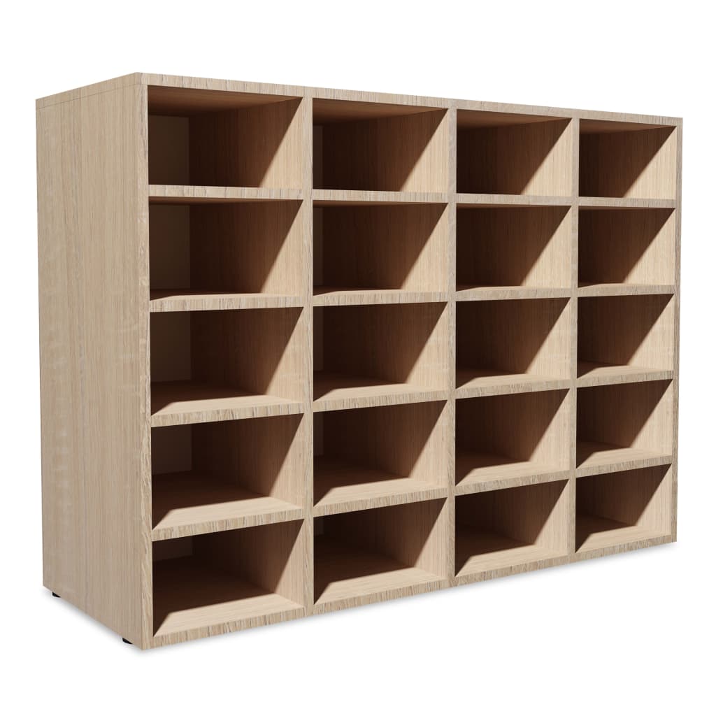 Shoe Rack Engineered Wood 92X30X67.5 Cm