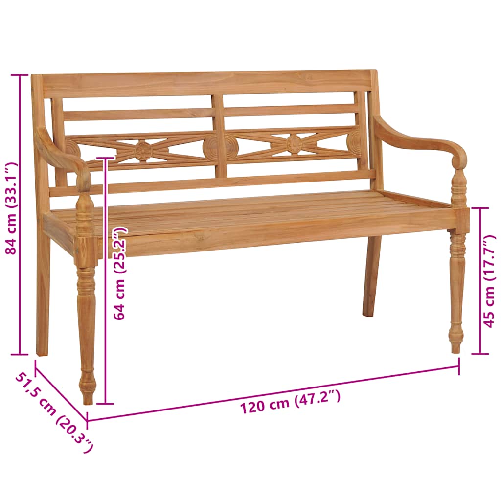 Batavia Bench Teak