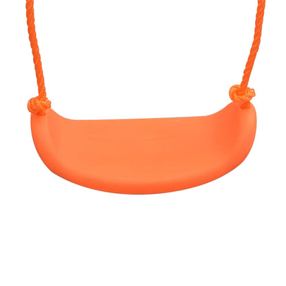 Swing Set With Slide And 3 Seats Orange