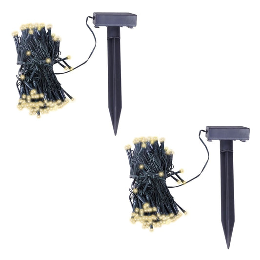 Led Solar String Lights 2 Pcs Warm White