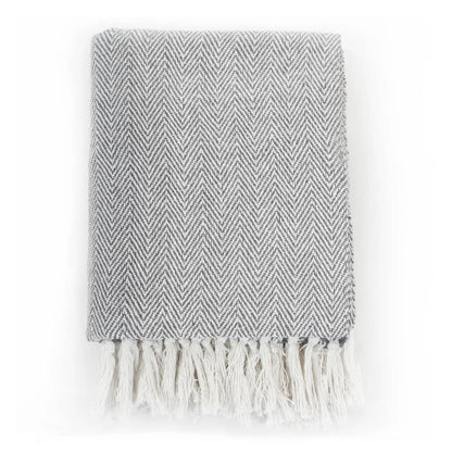 Throw Cotton Herringbone