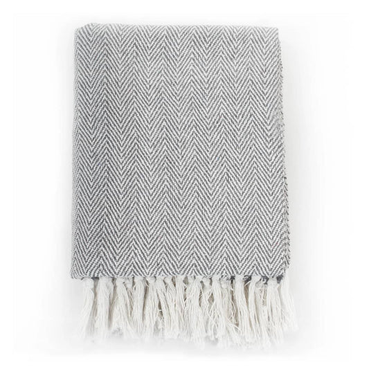 Throw Cotton Herringbone