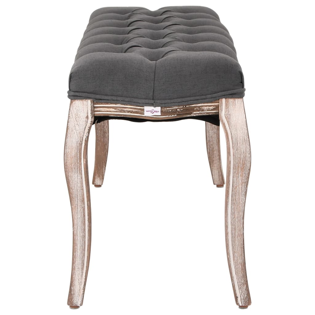 Bench Linen Solid Wood 110X38X48 Cm