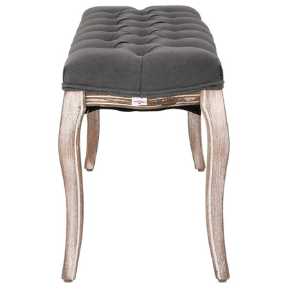 Bench Linen Solid Wood 110X38X48 Cm