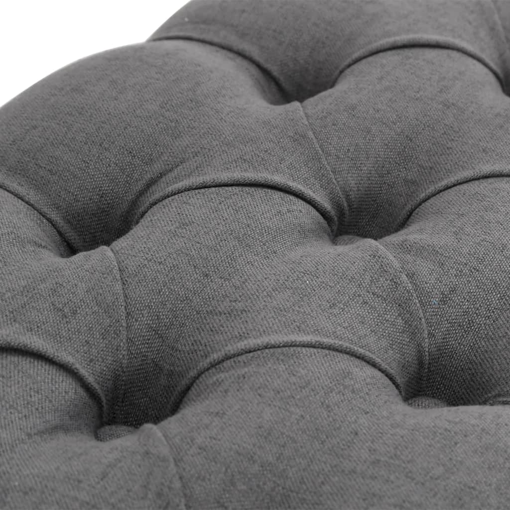 Bench Linen Solid Wood 110X38X48 Cm