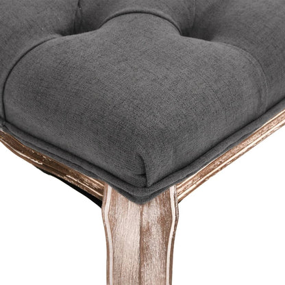 Bench Linen Solid Wood 110X38X48 Cm