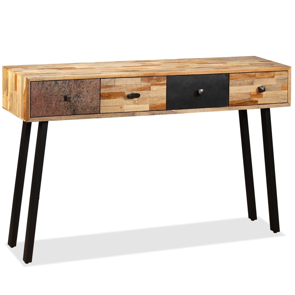 Console Table 120X30X76 Cm Solid Reclaimed Teak