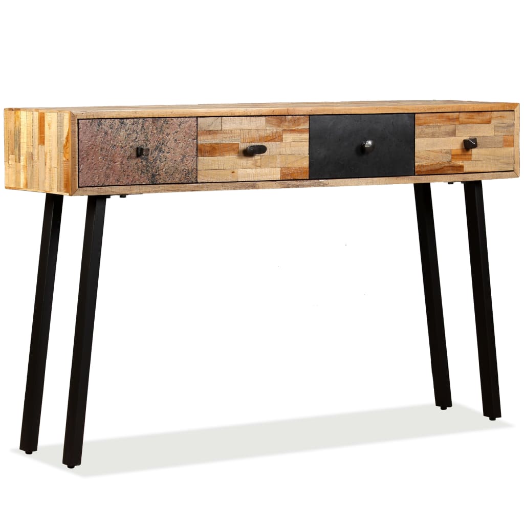 Console Table 120X30X76 Cm Solid Reclaimed Teak