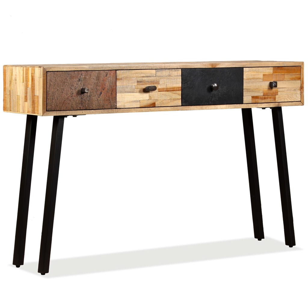Console Table 120X30X76 Cm Solid Reclaimed Teak