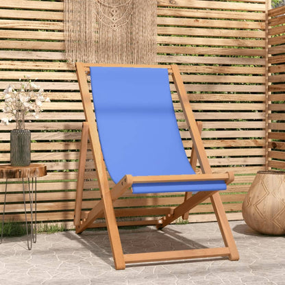 Folding Beach Chair Solid Wood Teak
