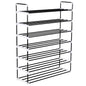 Shoe Rack With 4 Shelves Metal And Plastic