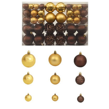 100 Piece Christmas Ball Set 3/4/6 Cm