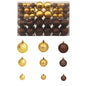 100 Piece Christmas Ball Set 3/4/6 Cm