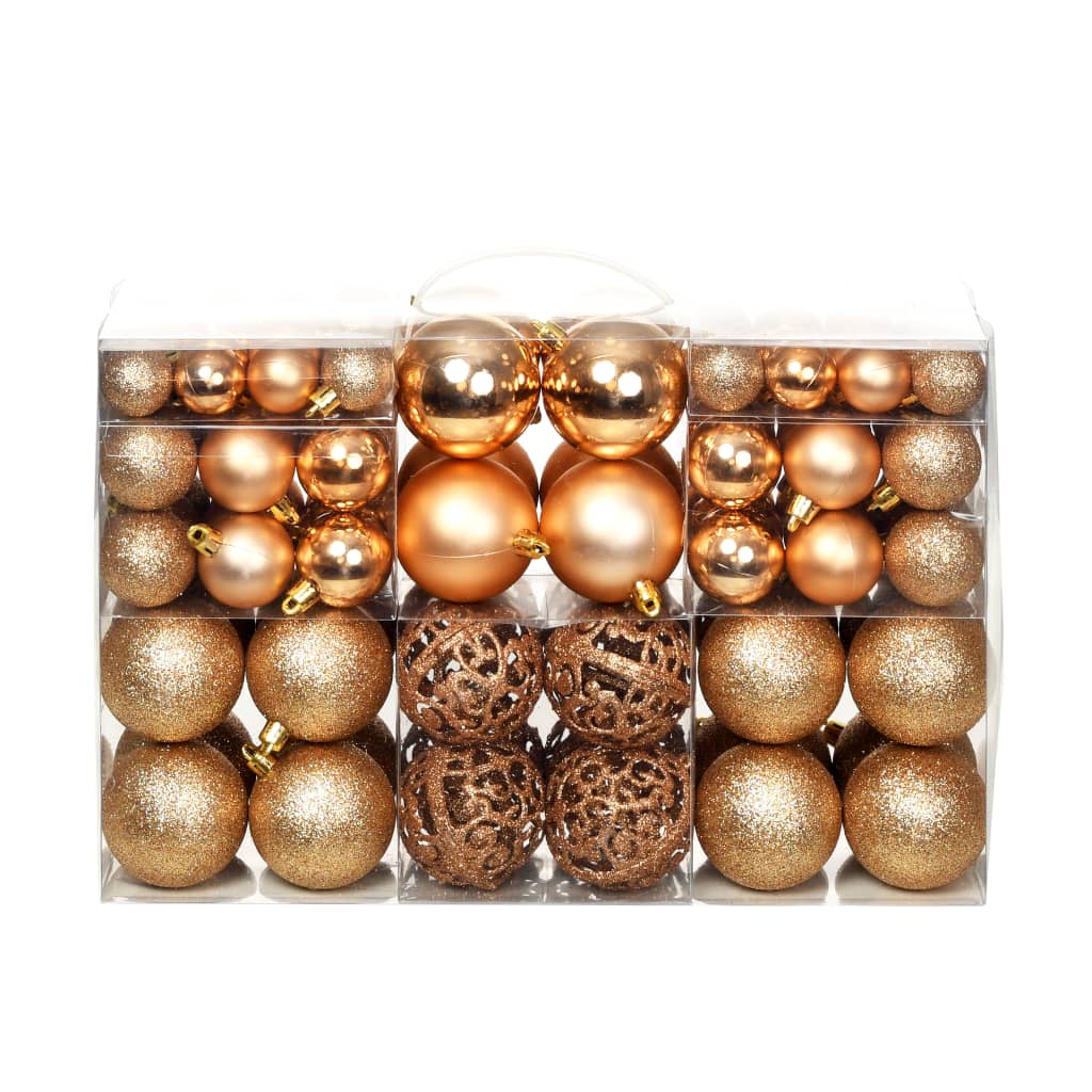 100 Piece Christmas Ball Set 3/4/6 Cm