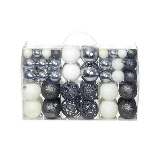 100 Piece Christmas Ball Set 3/4/6 Cm