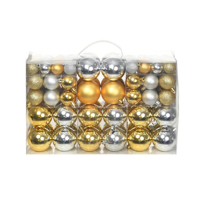 100 Piece Christmas Ball Set 3/4/6 Cm